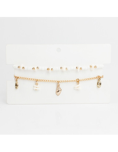 Set Tobilleras Coral Colors