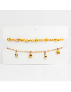 Set Tobilleras Coral Colors