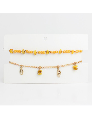 Set Tobilleras Coral Colors