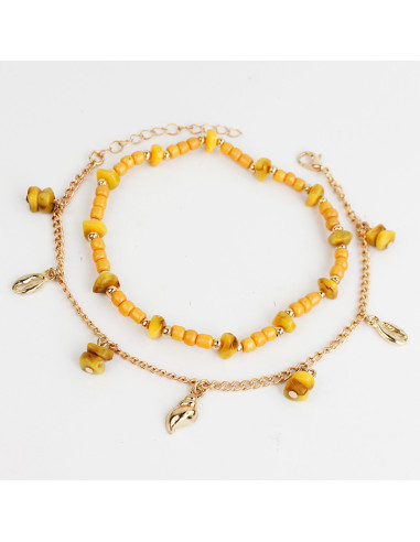 Set Tobilleras Coral Colors