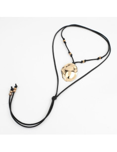 Collar de Gamuza Struck Circle Gold