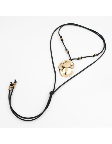 Collar de Gamuza Struck Circle Gold