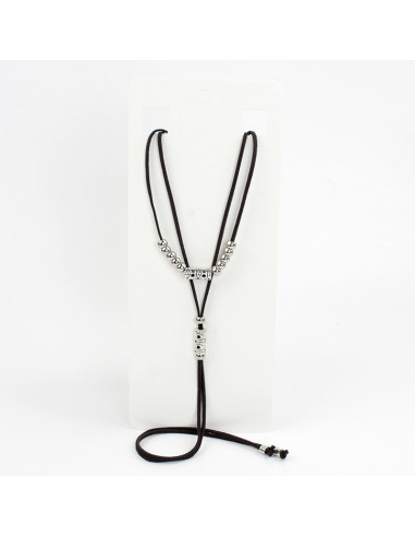 Collar Corbatero de Gamuza