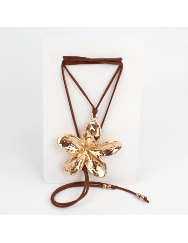 Collar de Gamuza - Flower XL