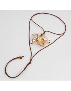 Collar de Gamuza - Flower XL