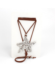 Collar de Gamuza - Silver Star
