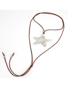 Collar de Gamuza - Silver Star