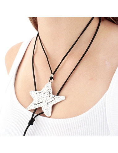 Collar de Gamuza - Silver Star