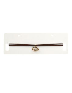 Choker de Gamuza Gold Buzio