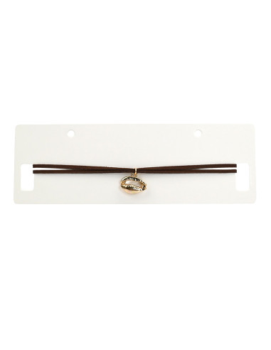 Choker de Gamuza Gold Buzio