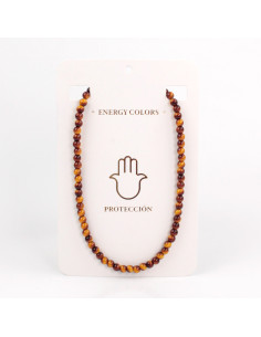 Collar de Cuentas de Vidrio - Tigers Eye