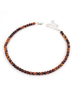 Collar de Cuentas de Vidrio - Tigers Eye
