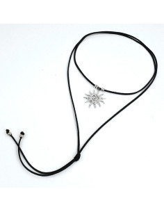 Collar de Gamuza Shiny Boho Sun