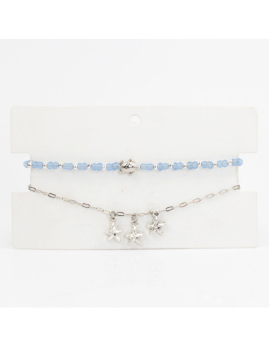 Set Tobilleras Marine Colors