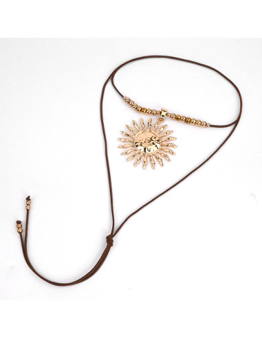 Collar de Gamuza Big Sun Gold