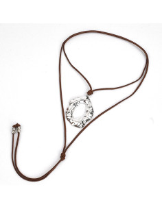 Collar de Gamuza Irregular Circle