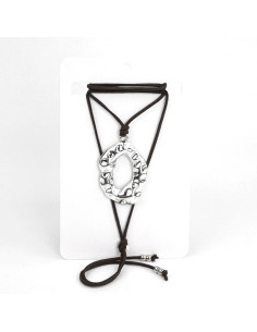 Collar de Gamuza Irregular Circle