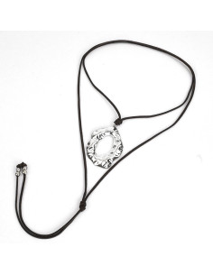 Collar de Gamuza Irregular Circle