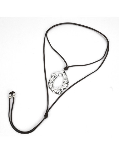 Collar de Gamuza Irregular Circle