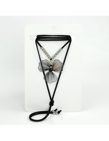Collar de Gamuza Black Soleil