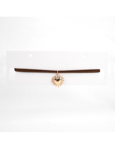 Choker de Gamuza Sun Heart