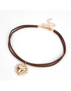 Choker de Gamuza Sun Heart