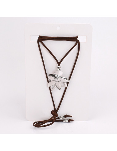 Collar de Gamuza Boho Sunflower