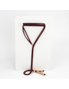 Collar Corbatero de Gamuza Classic Suede