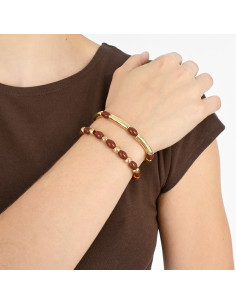 Set Pulseras Elásticas - Oval Beads