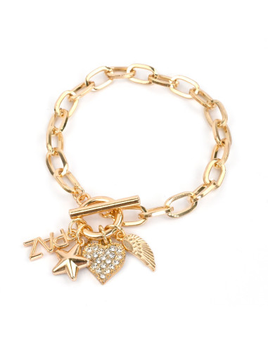 Pulsera de Cadena Peace Love