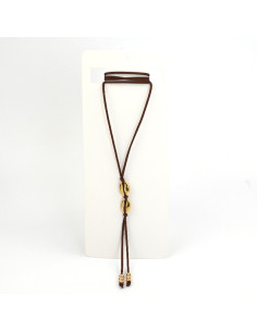 Collar de Gamuza Gold Shells