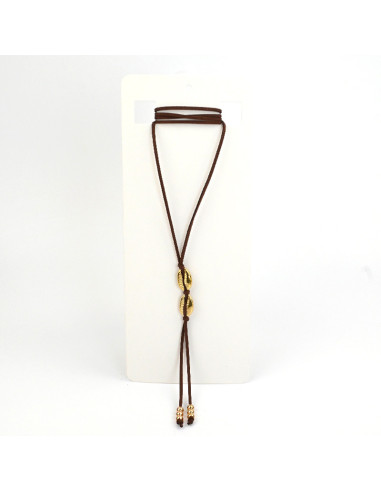 Collar de Gamuza Gold Shells
