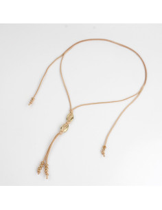 Collar de Gamuza Gold Shells