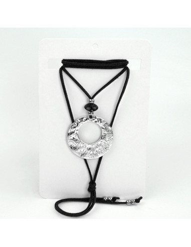 Collar de Gamuza Acrylic Circle