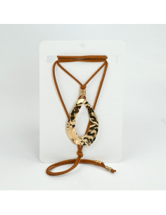 Collar de Gamuza Folding Oval