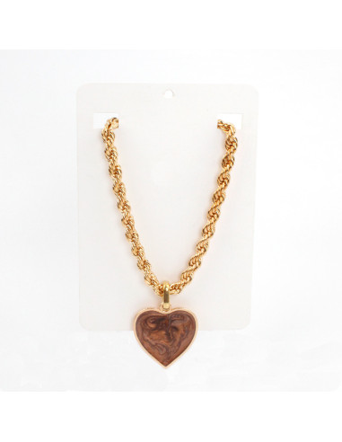 Collar de Cadena Full Color Heart