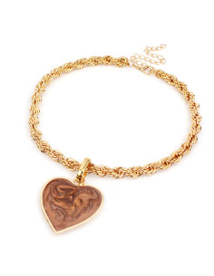 Collar de Cadena Full Color Heart