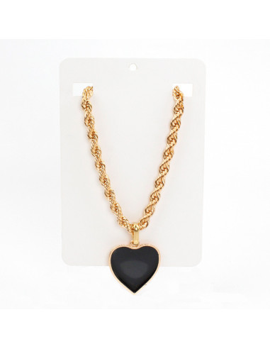 Collar de Cadena Full Color Heart