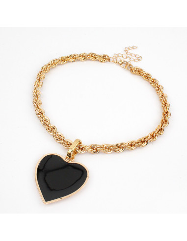 Collar de Cadena Full Color Heart