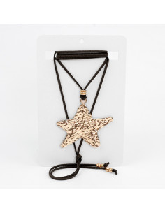 Collar de Gamuza Textued Star