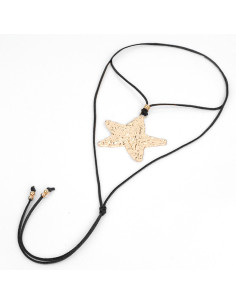 Collar de Gamuza Textued Star