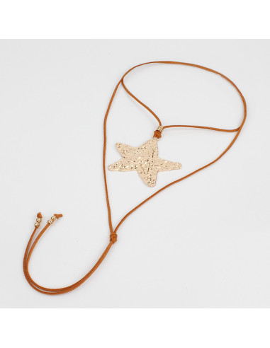 Collar de Gamuza Textued Star