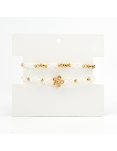 Set de Pulseras Flowers And Colors