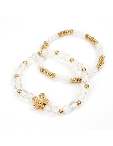 Set de Pulseras Flowers And Colors