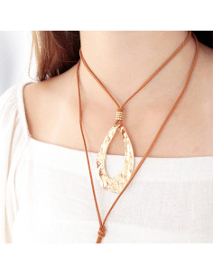 Collar de Gamuza Folding Oval