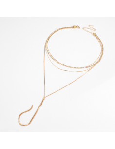 Collar Corbatero Fancy Gold Glam