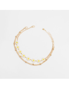 Tobillera de Cadenas Flower Chain