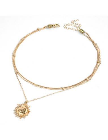 Collar de Cadenas Sunflower Gold