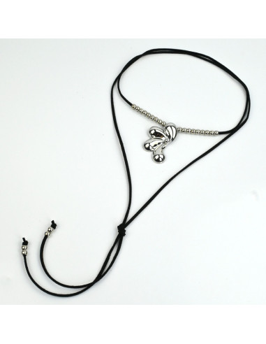 Collar de Gamuza Medium Flower