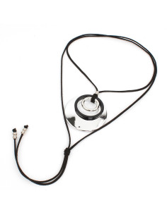 Collar de Gamuza Silver Circle